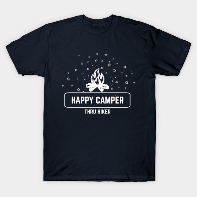 HAPPY CAMPER Thru Hiker gear T-Shirt by ArtisticEnvironments